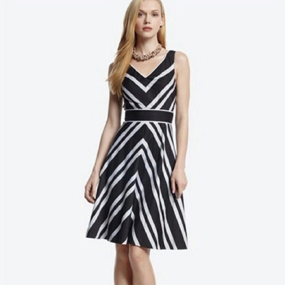 White House Black Market Dresses & Skirts - White House Black Market Striped A-Line Dress 2
